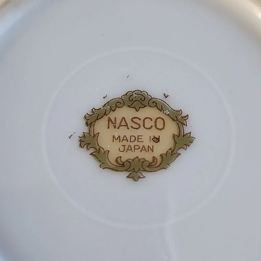 Vintage Small china Leaf Shaped Trinket Tray or Wall Decor Coquette